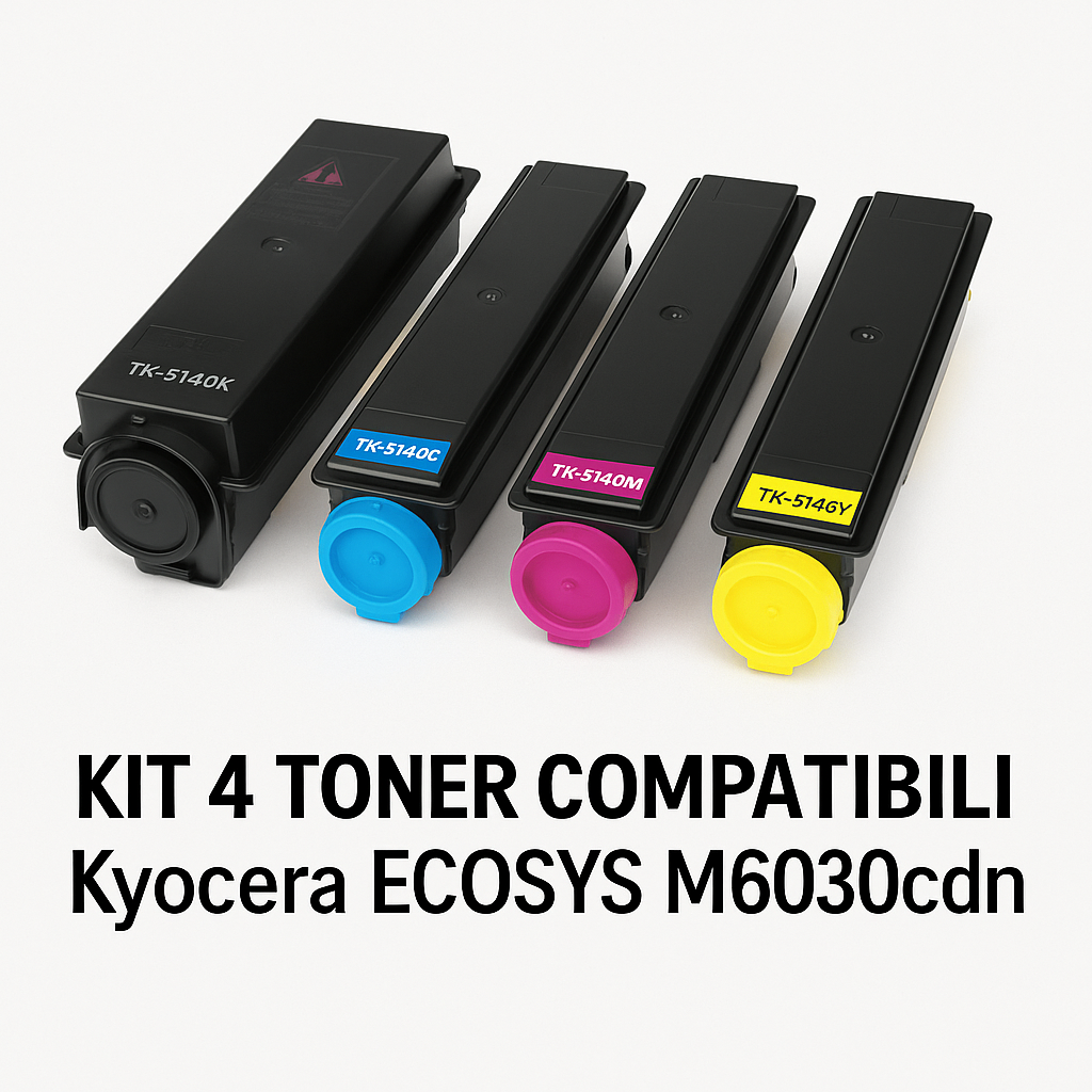 Kit 4 toner compatibili Kyocera ECOSYS M6030cdn