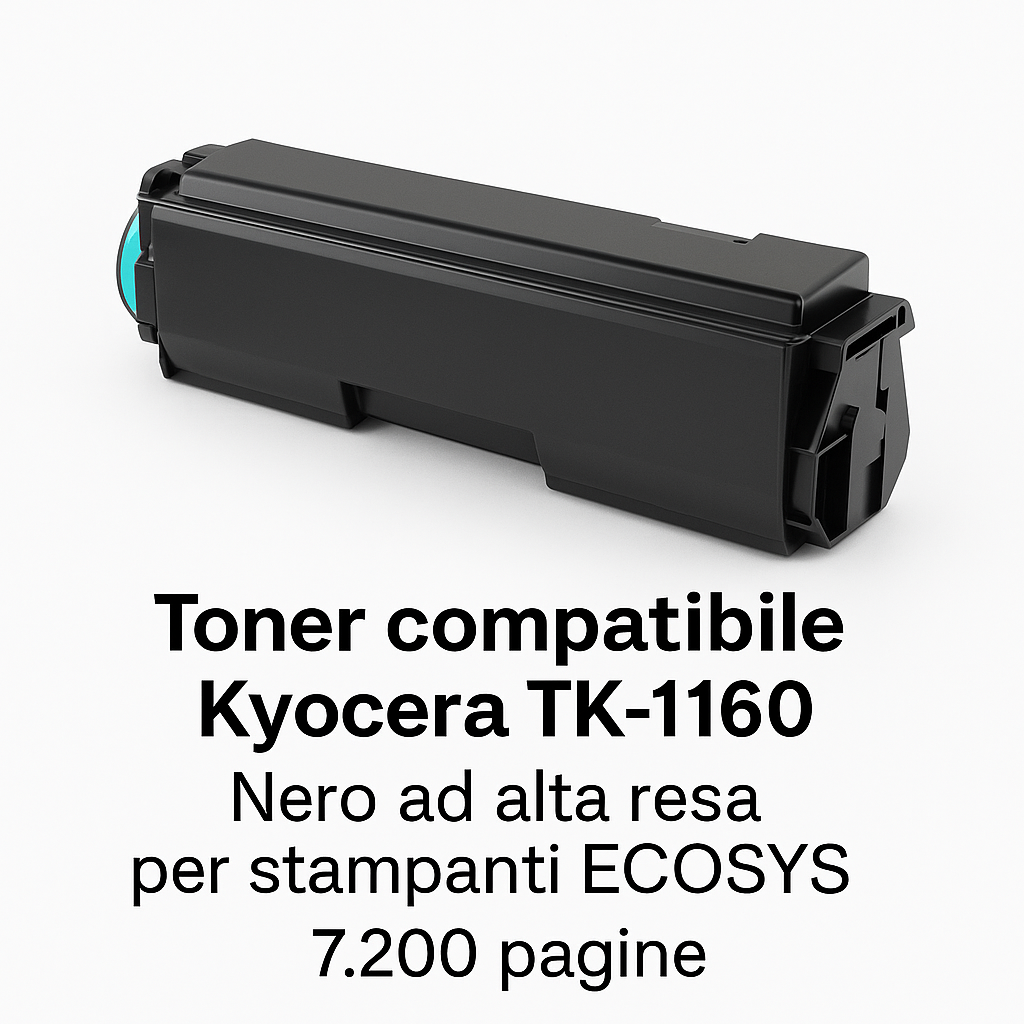 Toner compatibile Kyocera TK-1160 nero 7200 pagine