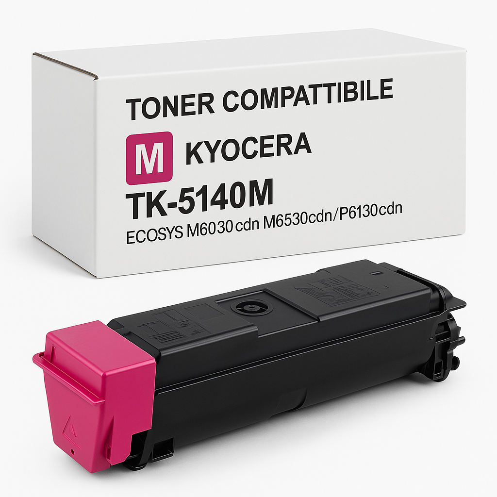 Toner compatibile Magenta Kyocera TK-5140M per stampante ECOSYS