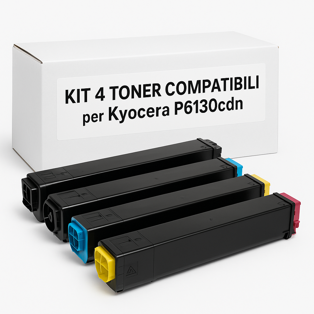 Kit 4 toner compatibili per Kyocera P6130cdn