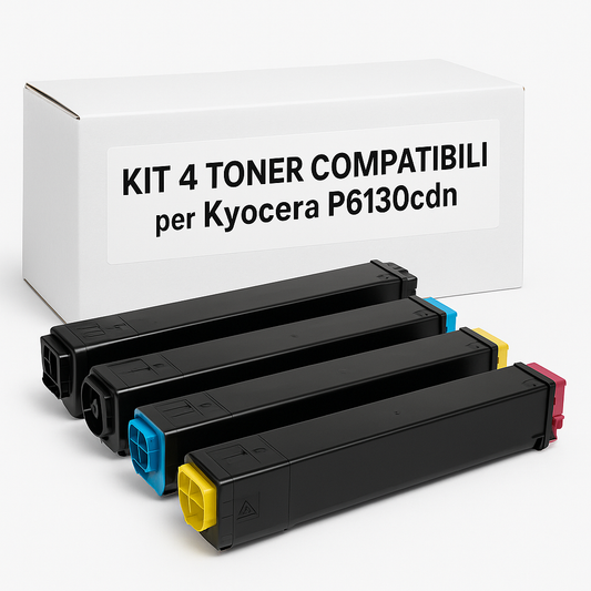 Kit 4 toner compatibili per Kyocera P6130cdn