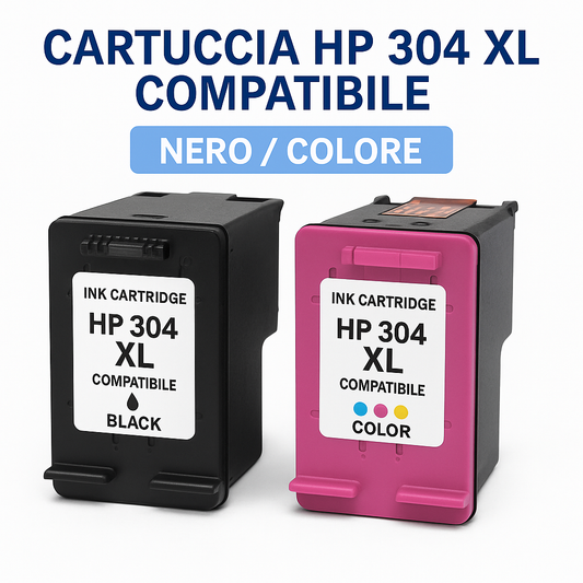 Cartuccia HP 304 XL compatibile nero e colore
