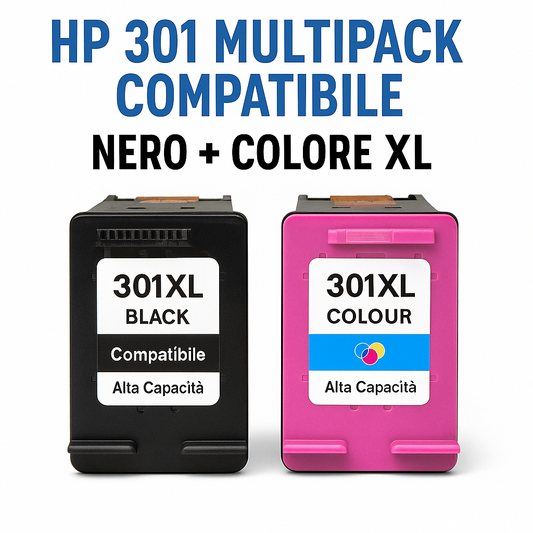 HP 301 Multipack Compatibile XL Nero e Colore