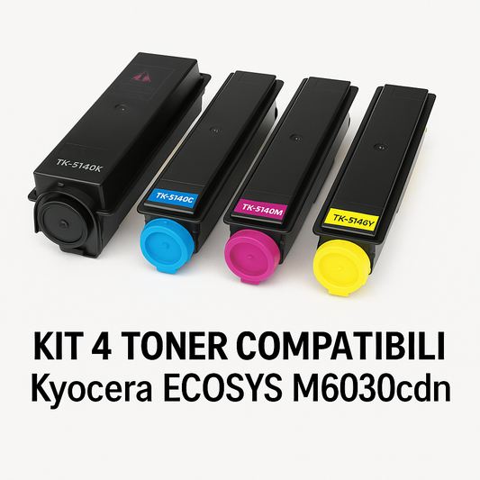 Kit 4 toner compatibili Kyocera ECOSYS M6030cdn